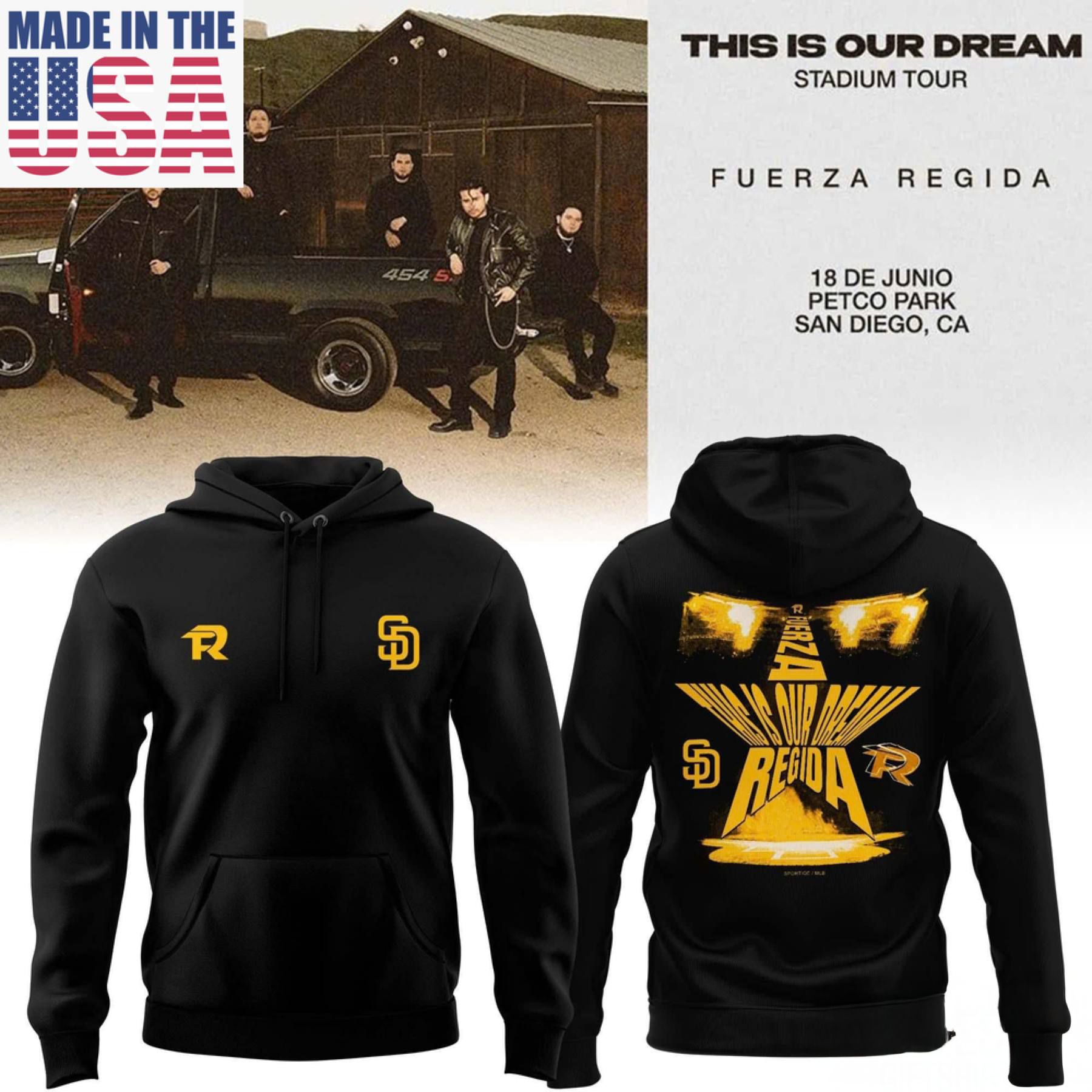 San Diego Padres Fuerza Regida 2026 Premium Fan Hoodie Collection