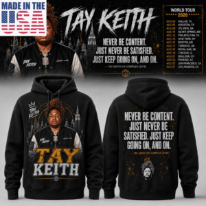 Tay Keith Producer Discography Graphic Hoodie Official Rap Fan Collection