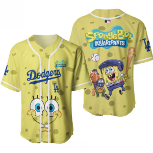 Los Angeles Dodgers Spongebob Squarepants 2026 Night Game Baseball Jersey