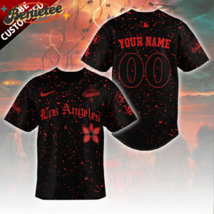 Los Angeles Dodgers 2025 Champions Stranger Things Custom Baseball Jersey Edition