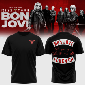 Bon Jovi Forever Tour Signature Collection Premium Fan Graphic T-Shirt