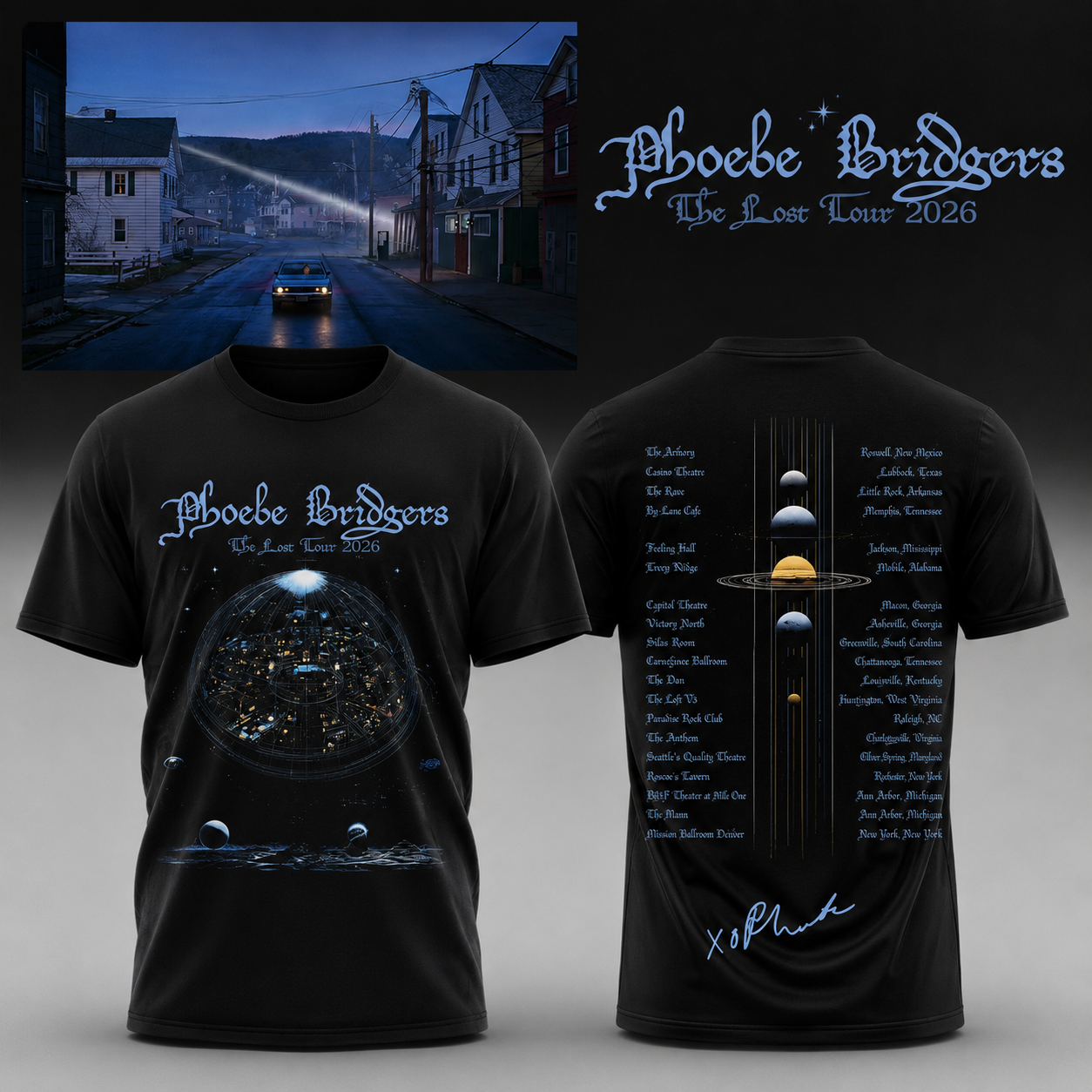 Phoebe Bridgers The Lost Tour Official T Shirt Collection
