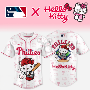 Hello Kitty X Philadelphia Phillies 2026 Night Game Baseball Jersey Edition