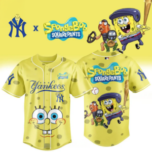 New York Yankees Spongebob Squarepants 2026 Night Game Baseball Jersey Edition
