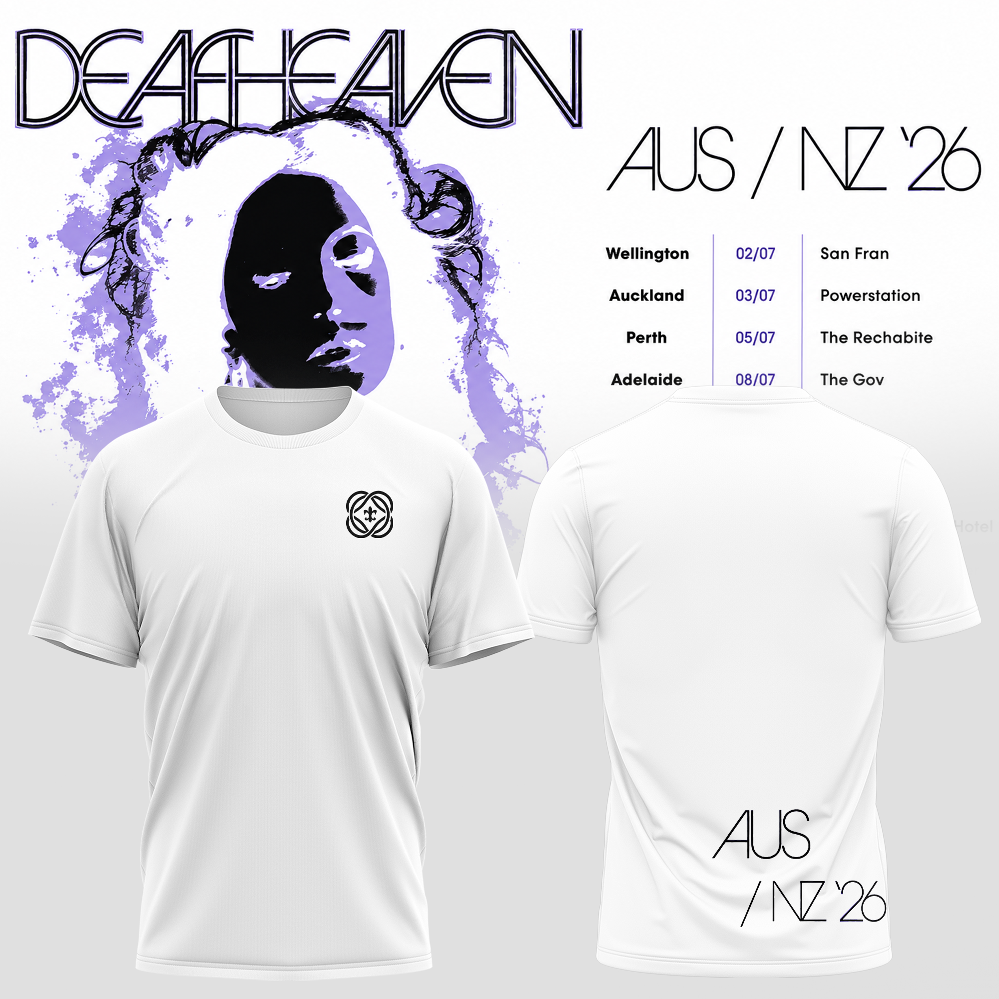 Deafheaven Aus Nz Tour 2026 Premium Fan Graphic T-Shirt