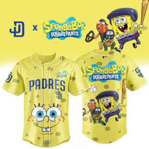 San Diego Padres Spongebob Squarepants 2026 Night Game Baseball Jersey