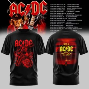 Ac Dc Power Up Tour 2026 Official Concert Graphic T-Shirt Collection