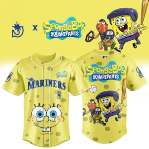Seattle Mariners Spongebob Squarepants 2026 Night Game Baseball Jersey
