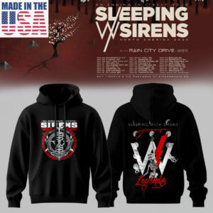 Sleeping With Sirens 2026 Premium Music Tour Hoodie Collector Edition