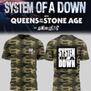System Of A Down Uk Europe Stadium Tour 2026 Exclusive Fan Graphic T-Shirt