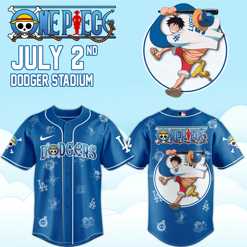 Los Angeles Dodgers One Piece Night 2026 Exclusive Baseball Jersey Collection