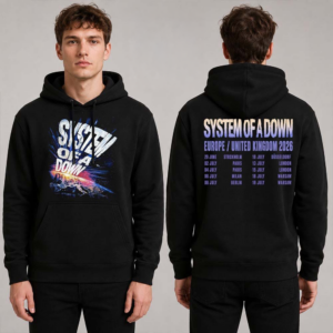 System Of A Down Eu Uk Tour 2026 Official Fan Hoodie Merchandise