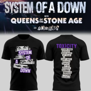System Of A Down Uk Europe Stadium Tour 2026 Official Merchandise Shirt