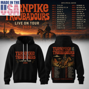 Turnpike Troubadours Live On Tour 2026 Western Cowboy Graphic Hoodie