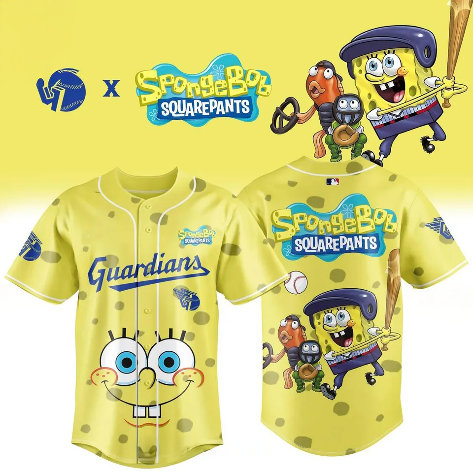 Cleveland Guardians Spongebob Squarepants 2026 Night Game Baseball Jersey Edition