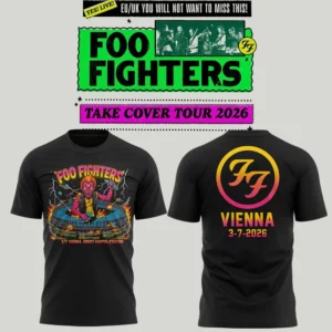 Foo Fighters Take Cover Tour 2026 Vienna Collector Fan Graphic Shirt
