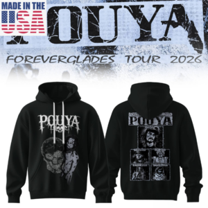 Pouya Foreverglades Tour 2026 Official Black Hoodie Fan Merchandise