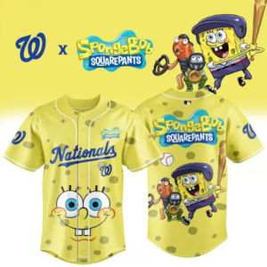 Washington Capitals Spongebob Squarepants 2026 Night Game Baseball Jersey