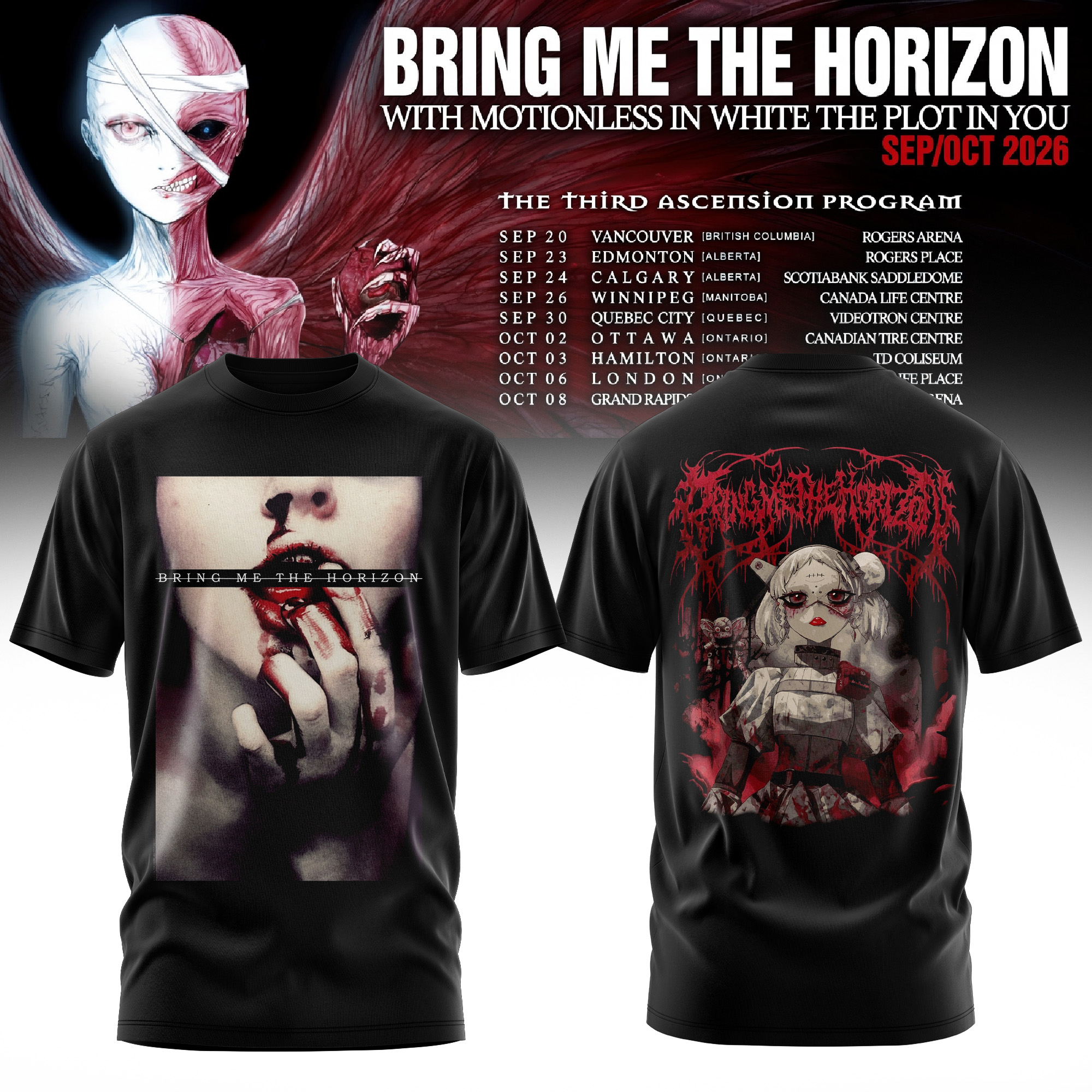 Post Human Nex Gen Third Ascension Program Tour 2026 Premium Graphic T-Shirt