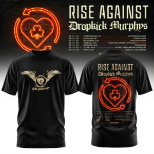 Rise Against X Dropkick Murphys Aunz Tour 2026 Limited Fan T-Shirt