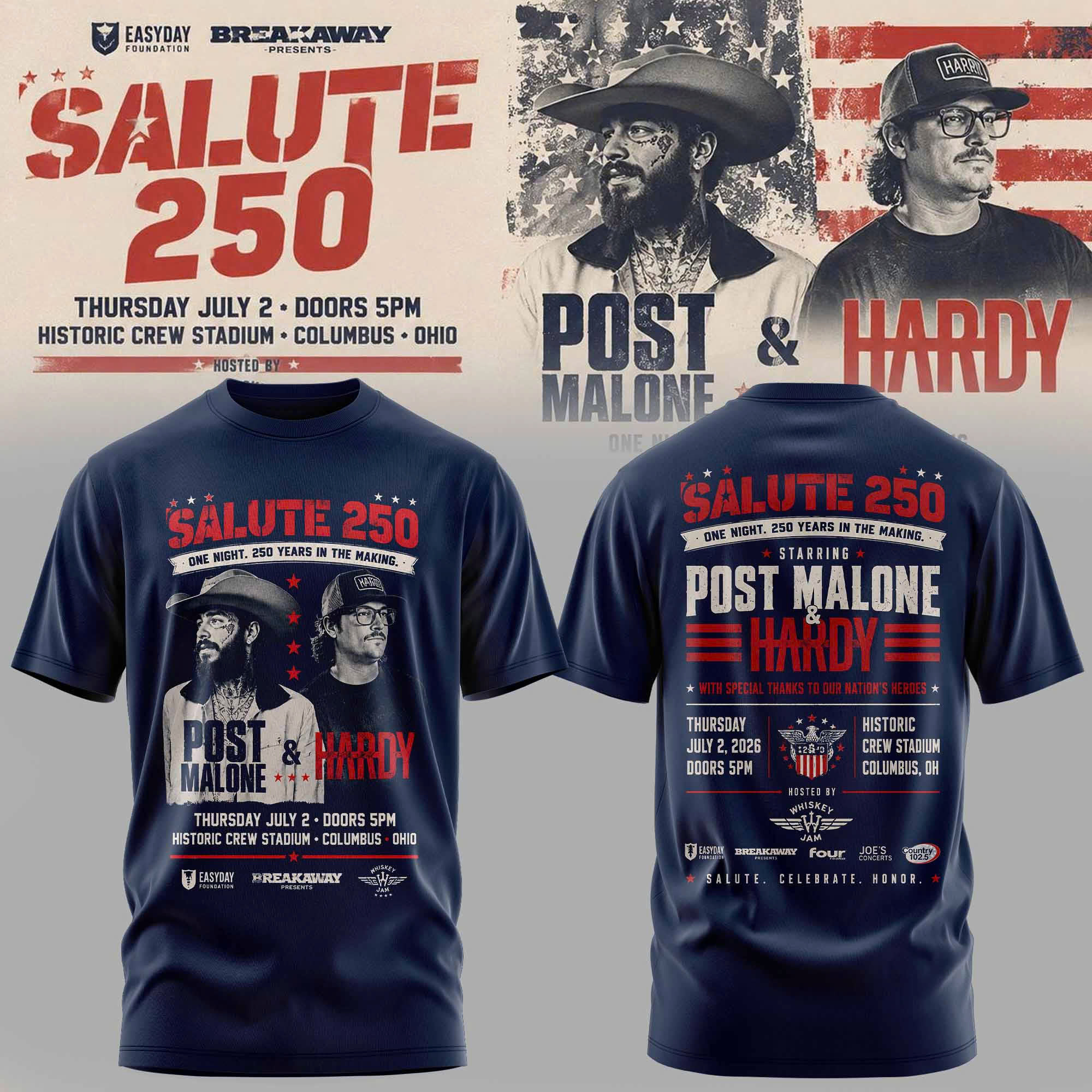 Salute 250 Columbus Ohio Collector Graphic T-Shirt Edition