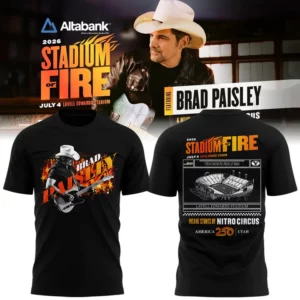Byu Football X Brad Paisley Stadium Of Fire Official Graphic T-Shirt