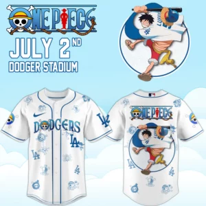 Los Angeles Dodgers One Piece Night 2026 Premium Baseball Jersey Fan Apparel