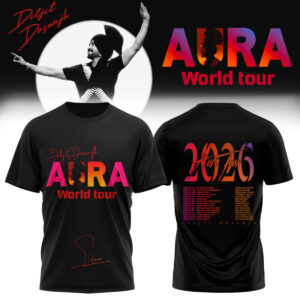 Diljit Dosanjh Aura World Tour 2026 Collector Fan Graphic T-Shirt