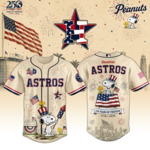 Peanuts Usa 250Th Anniversary 2026 Houston Limited Baseball Jersey Special Gift