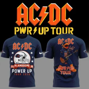 Ac Dc X Utsa Roadrunners Football Power Up Tour 2026 Fan T-Shirt