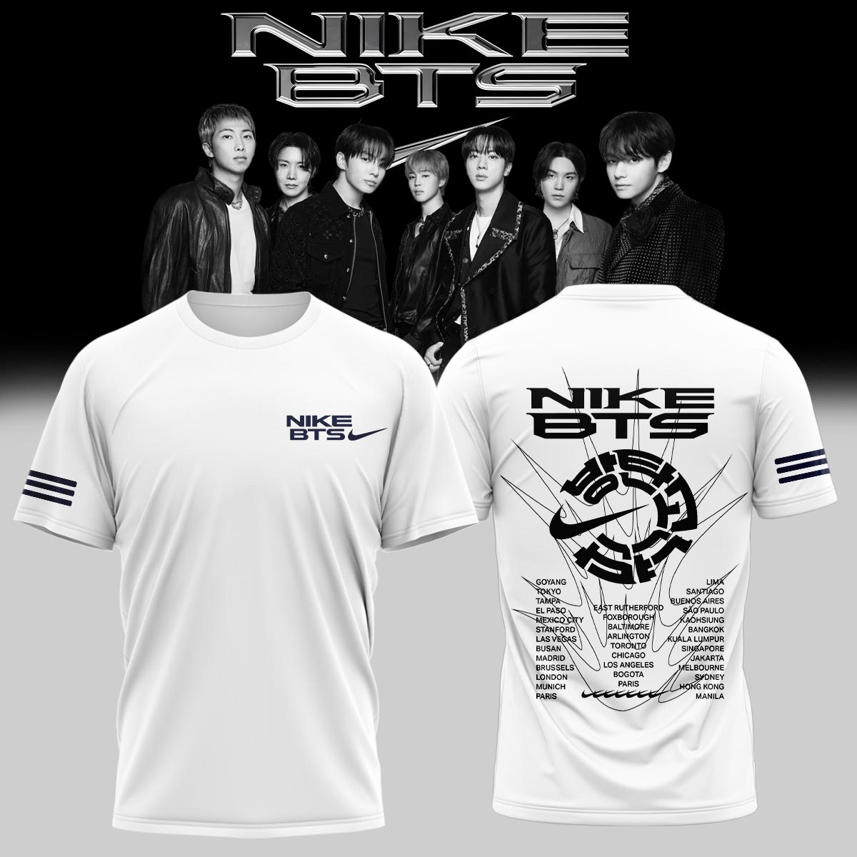 Bts Merch Collection Limited Edition Collector Fan Graphic T-Shirt