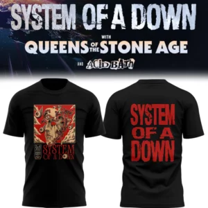 System Of A Down Uk Europe Stadium Tour 2026 Collector Fan T-Shirt