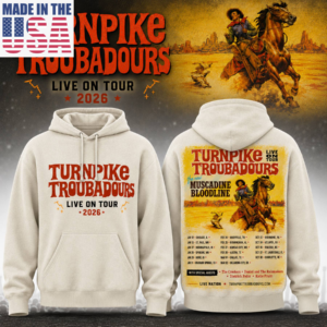 Turnpike Troubadours Live On Tour 2026 Vintage Western Fan Hoodie
