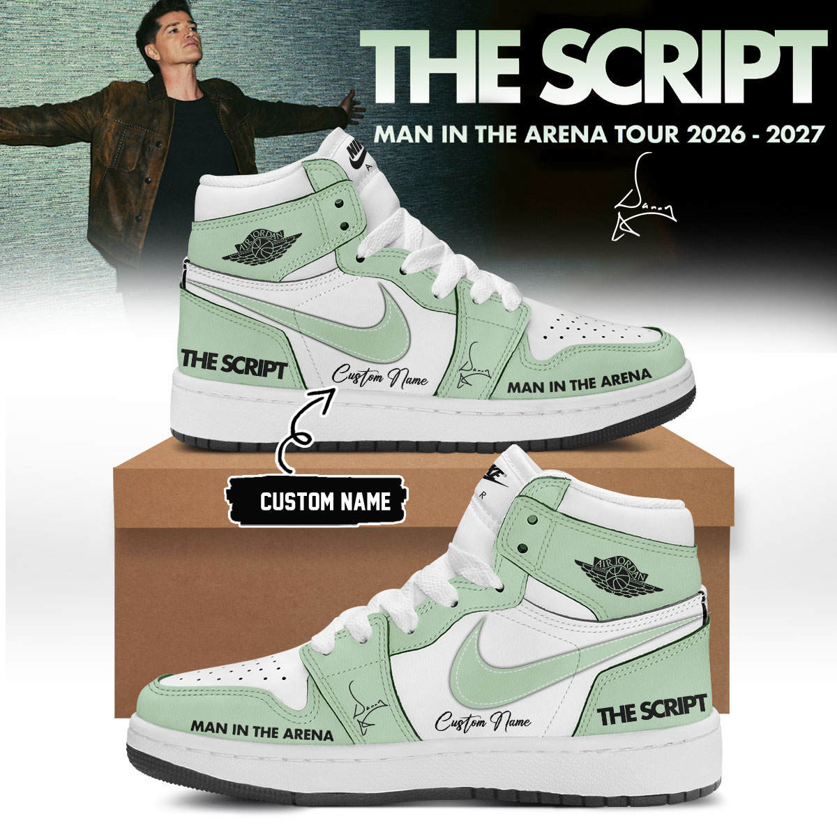 The Script Man In The Arena Tour 2026 2027 Collector Concert Sneakers