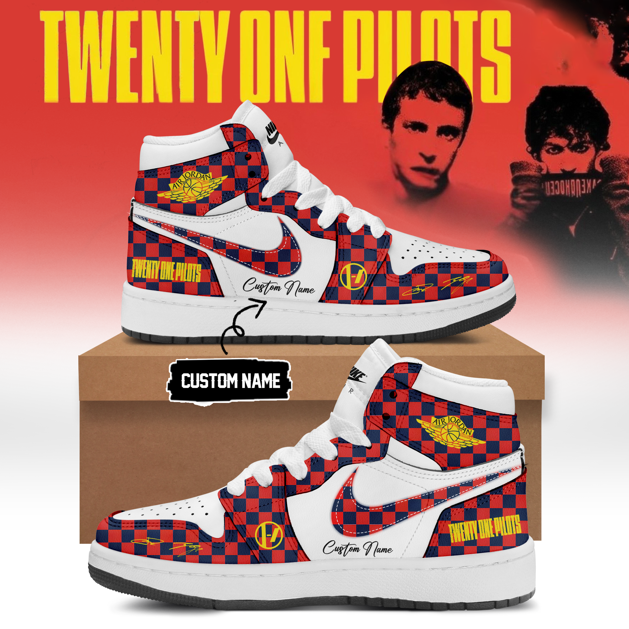 Twenty One Pilots 2026 Shows Premium Fan Sneakers Limited Music Tour Collection