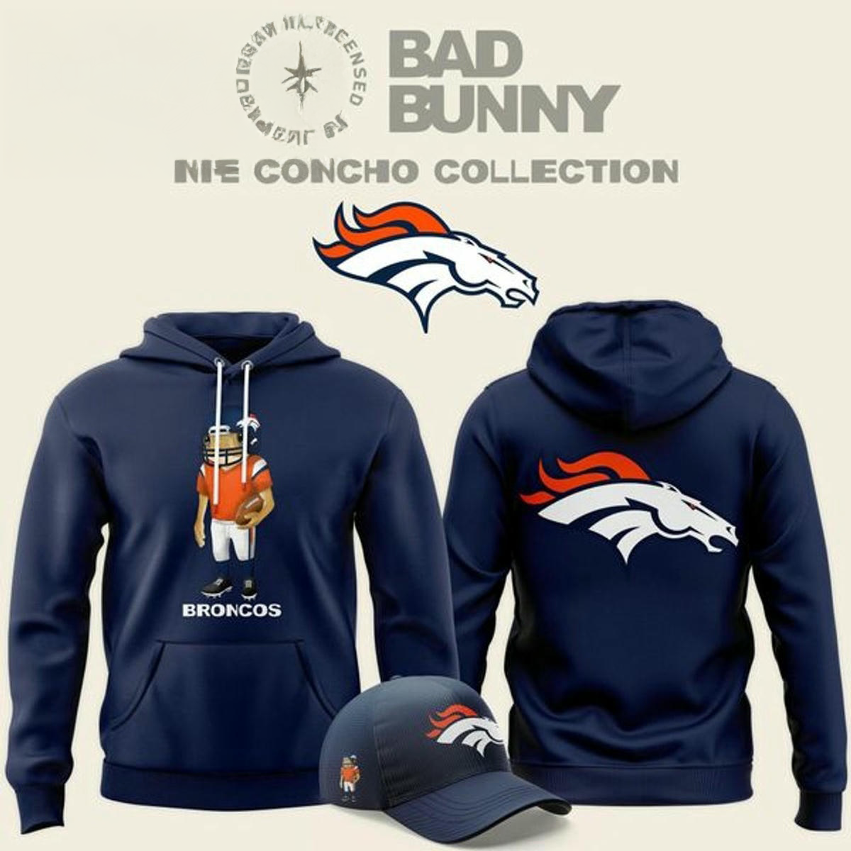 Bad Bunny X Denver Broncos Concho Hoodie