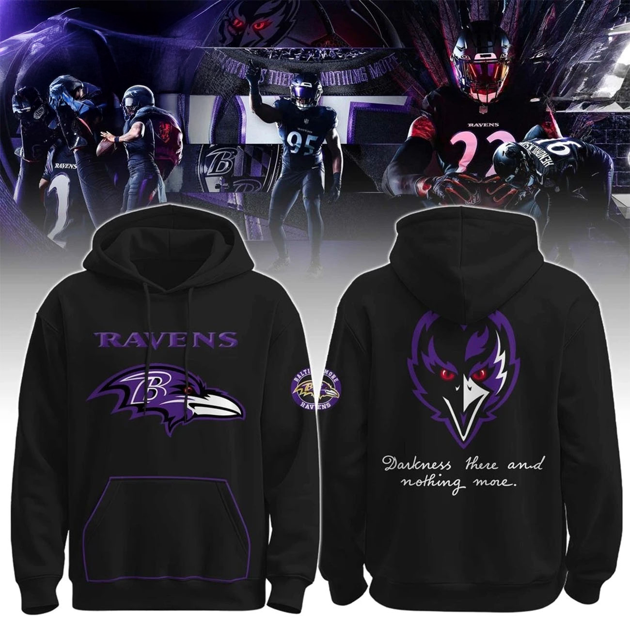 Baltimore Ravens Darkness These And Nothing Move Limited Edition Hoodie