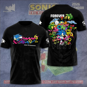 Sonic The Hedgehog 35Th Anniversary Forever Fast Official Merchandise Shirt