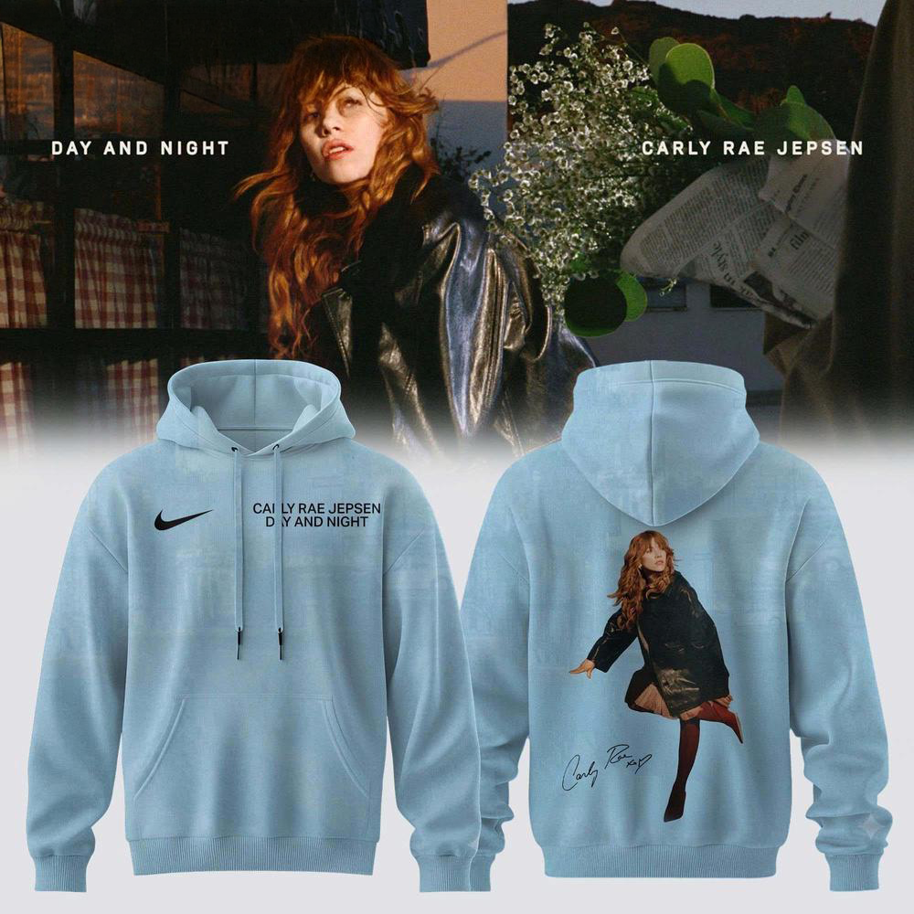 Carly Rae Jepsen Album Day And Night 2026 Blue Hoodie Collector Edition