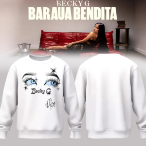 Becky G Baraja Bendita 2026 White Sweatshirt Premium Edition