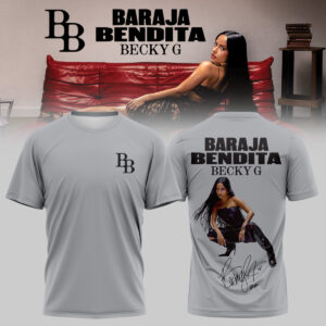 Becky G Baraja Bendita Signature Limited Edition T-Shirt Official Music Tour Merchandise