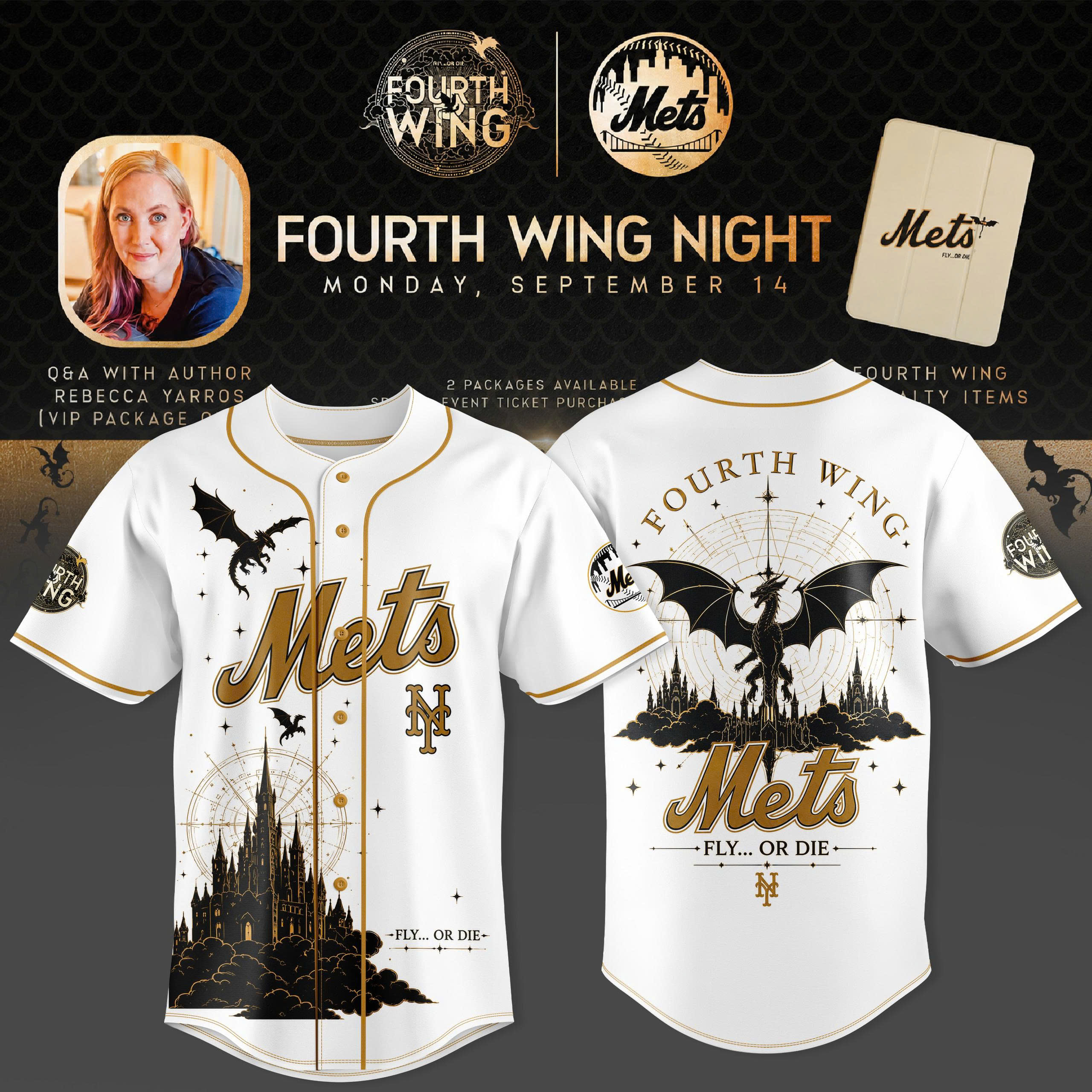 Fourth Wing Night 2026 Limited Edition Baseball Jersey