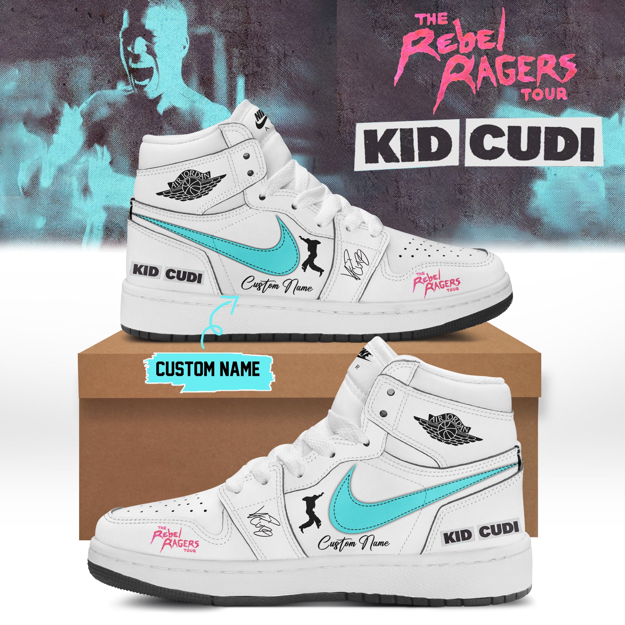 Kid Cudi The Rebel Ragers Tour 2026 Premium Limited Sneakers