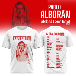 Pablo Alboran Global Tour Km0 Tour Merchandise T-Shirt