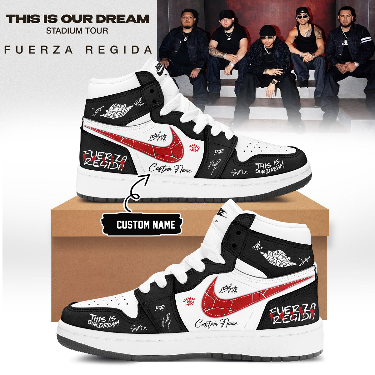 Fuerza Regida This Is Our Dream Stadium Tour 2026 Exclusive Signature Sneakers