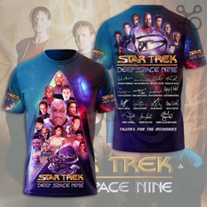 Star Trek Deep Space Nine Cast Signature 2026 Graphic Fan Shirt Collection