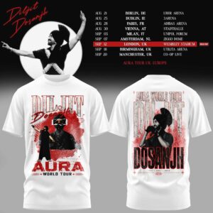 Aura World Tour 2026 Europe Uk Official Tour T-Shirt