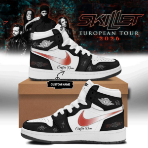 Skillet European Tour 2026 Limited Signature Air Jordan 1 Sneaker Collection