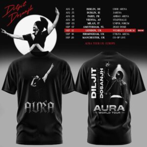 Aura World Tour 2026 Europe Uk Collector Tour T-Shirt