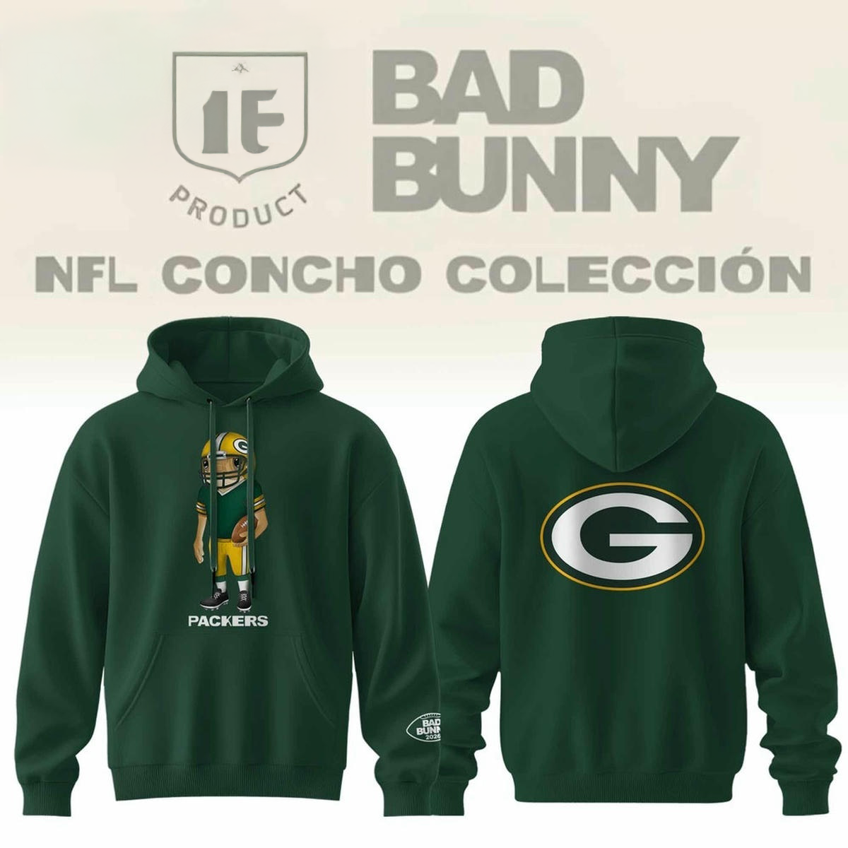 Green Bay Packers X Bad Bunny Hoodie